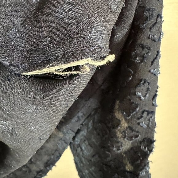 Banana Republic Blouse Womens XS Dillon Classic Fit Navy Blue Hidden Buttons - Picture 6 of 9